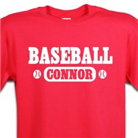 Personalized Baseball Shirt Sports Tshirt with Custom Name