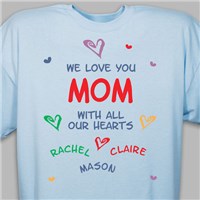 All Our Hearts Personalized T-Shirt