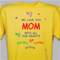 All Our Hearts Personalized T-Shirt