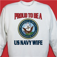 Proud To Be A... Personalized Military Sweatshirt