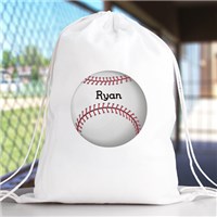 Personalized Baseball Sports Bag Custom Baseball Drawstring Sports Bag