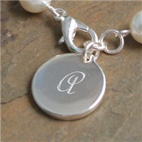 Engraved Romance Ivory Pearl Bracelet DB9270SI