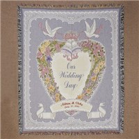 Embroidered Wedding Day Tapestry