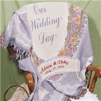 Embroidered Wedding Blanket GiftsForYouNow