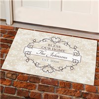 Personalized Bless Our Home Doormat