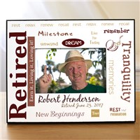 Personalized Retirement Printed Frame Personalized Retirement Gifts