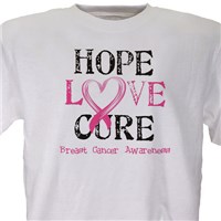 Hope Love Cure Awareness Personalized T-shirt 33344x