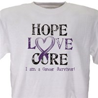 Hope Love Cure Awareness Personalized T-shirt 33344x