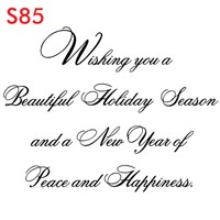 Leaves of Silver Holiday Greeting Card DBC0042x
