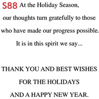 Leaves of Silver Holiday Greeting Card DBC0042x
