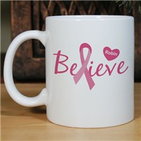 Personalized Breast Cancer Awareness Coffee Mug