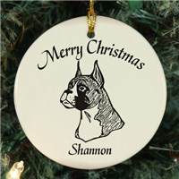 Dog Breed Personalized Ceramic Ornament U374810