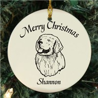 Dog Breed Personalized Ceramic Ornament U374810