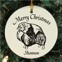 Dog Breed Personalized Ceramic Ornament U374810