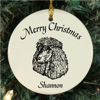 Dog Breed Personalized Ceramic Ornament U374810