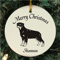 Dog Breed Personalized Ceramic Ornament U374810