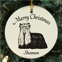 Dog Breed Personalized Ceramic Ornament U374810