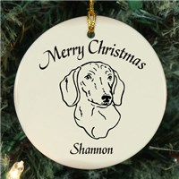 Dog Breed Personalized Ceramic Ornament U374810