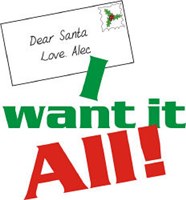 I Want It All Personalized Christmas Sweatshirt