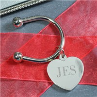 Personalized Heart Keychain