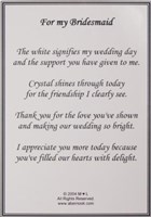 Bridesmaid Poem