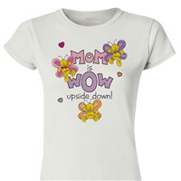 Mom is Wow Personalized Ladies' Fitted T-Shirt 91387X