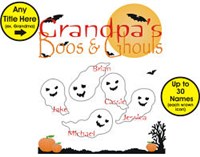 Boos and Ghouls Personalized Halloween Apron