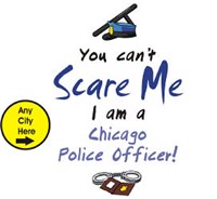 Can't Scare Me Police Officer T-shirt