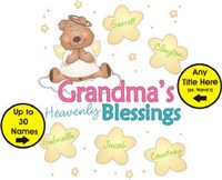 Heavenly Blessings Personalized Canvas Tote Bag