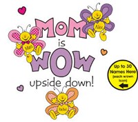 Mom is Wow Personalized Canvas Tote Bag