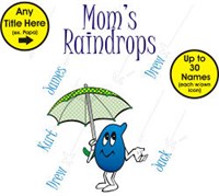 Raindrops Personalized Apron