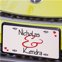 Personalized Couple License Plate Personalized Love License Plate