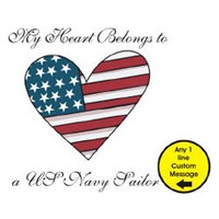 My American Heart Personalized Military Ceramic Coffee Mug