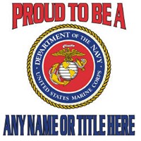 Proud To Be A... Personalized Military T-shirt