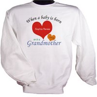 A Grandmother is Born Personalized Sweatshirt