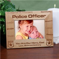 Police Office Wood Picture Frame