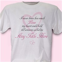 How Much Love Personalized T-shirt