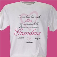 How Much Love Personalized T-shirt