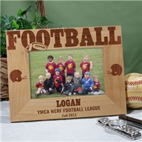 personalized football team picture frame