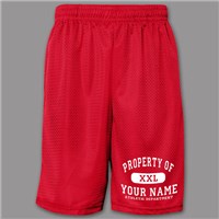 Property of Athletic Personalized Mesh Boxer Shorts