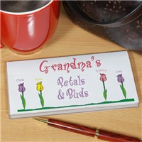 Petals and Buds Checkbook Cover
