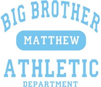 Big Brother Athletic Dept. Personalized Youth T-shirt