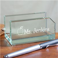 Personalized Teacher Business Card Holder Gifts