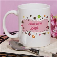 Personalized Floral Retro Custom Coffee Mug 228680