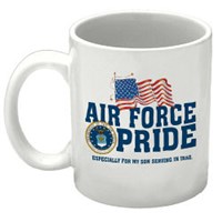 Personalized Air Force Pride Ceramic Coffee Mug