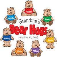 Bear Hugs Personalized Canvas Tote Bag