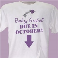 Due in... Maternity Personalized T-Shirt