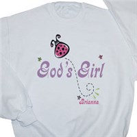 God's Girl Personalized Youth Sweatshirt
