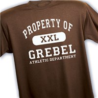 Personalized Property Of Athletic T-Shirt 33852X