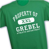 Personalized Property Of Athletic T-Shirt 33852X